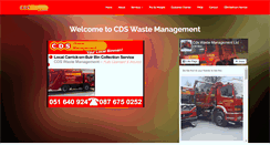 Desktop Screenshot of cdswastemanagement.com